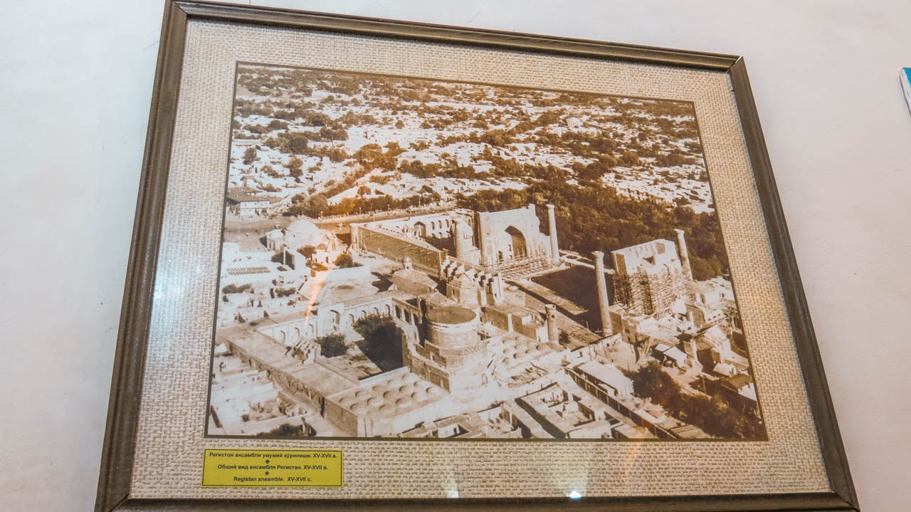 Foto antigua de cómo era el Registán de Samarcanda antaño